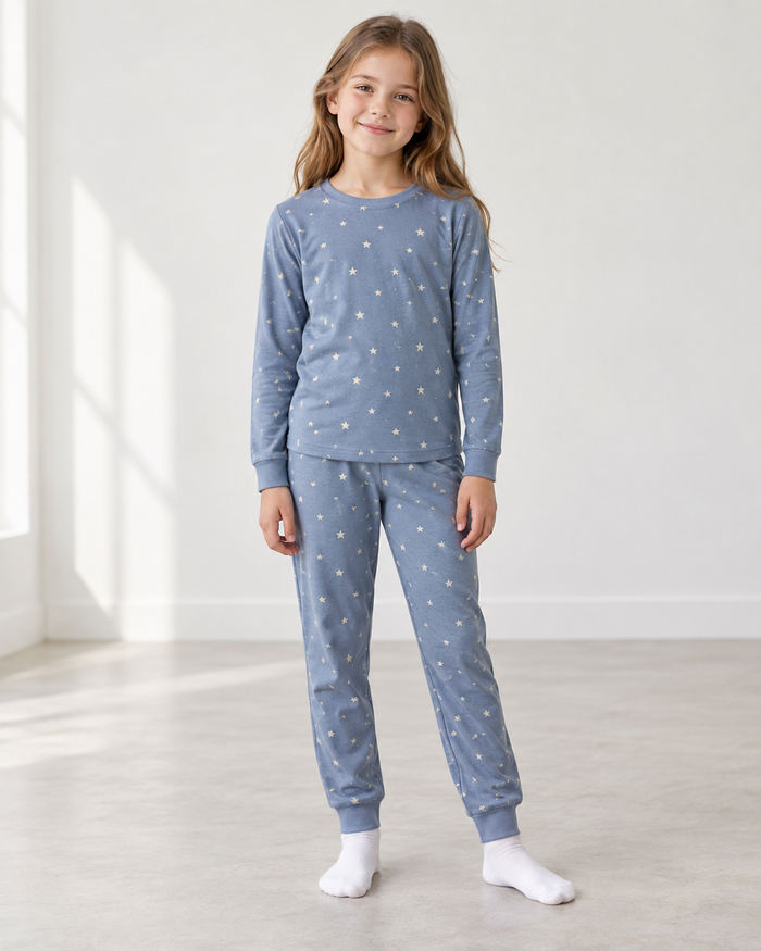 Front design preview of the child pajama set.
