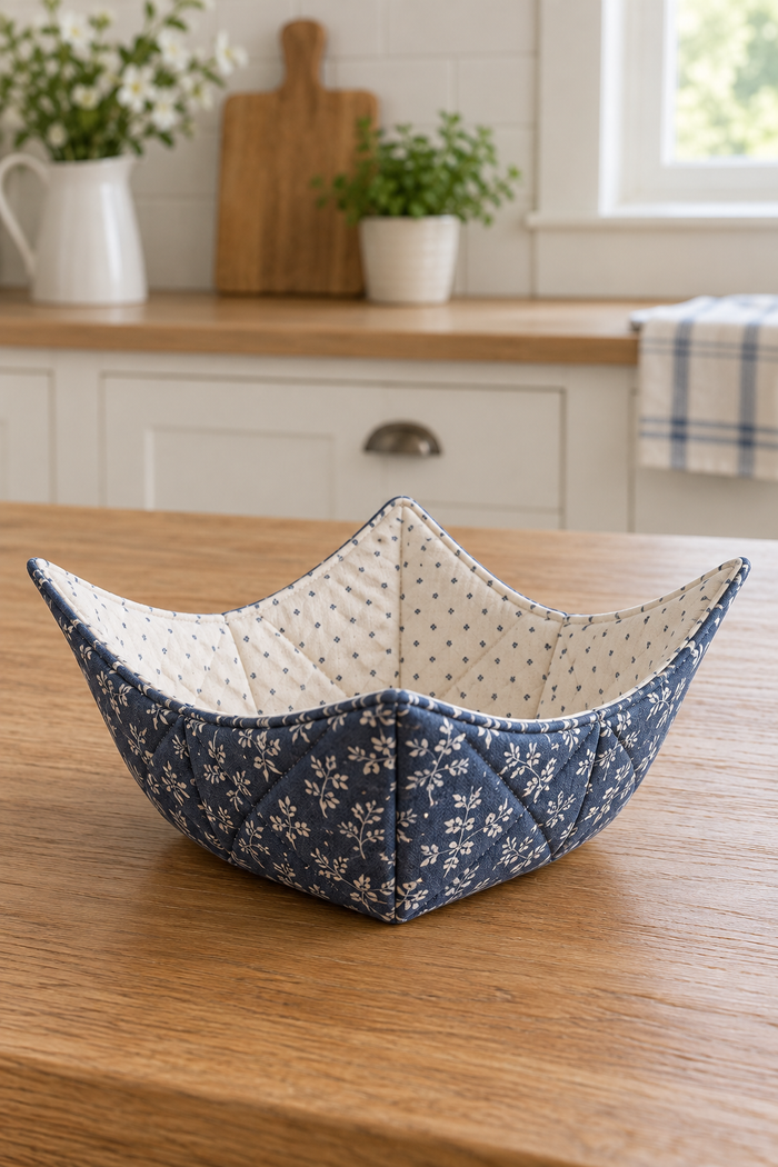 Quilted Bowl Cozy design preview, front view
