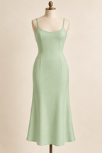 AI design preview: celadon dart-fitted slip with a rounded front neckline