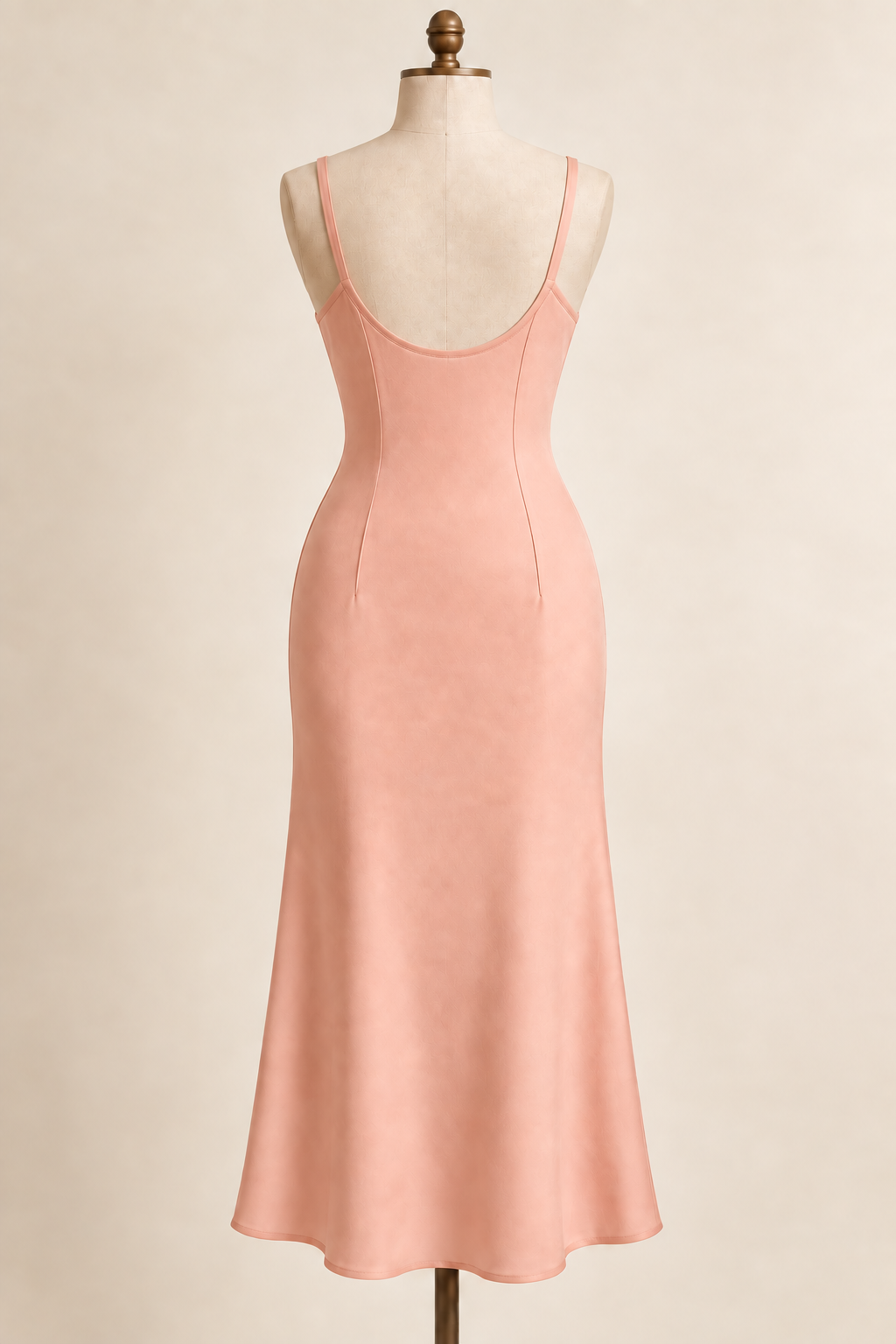 AI design preview: peach slip with the medium scoop-back option