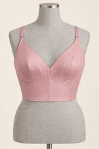 AI front preview of the same darted longline bra in dusty rose