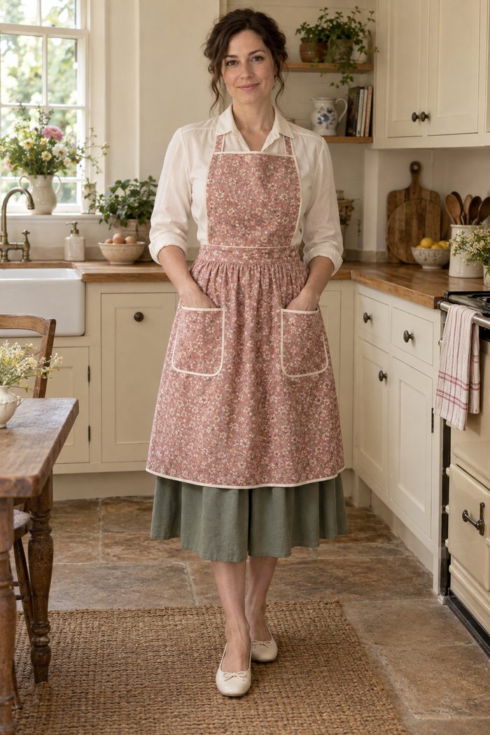 Front design preview of the vintage-inspired full apron.